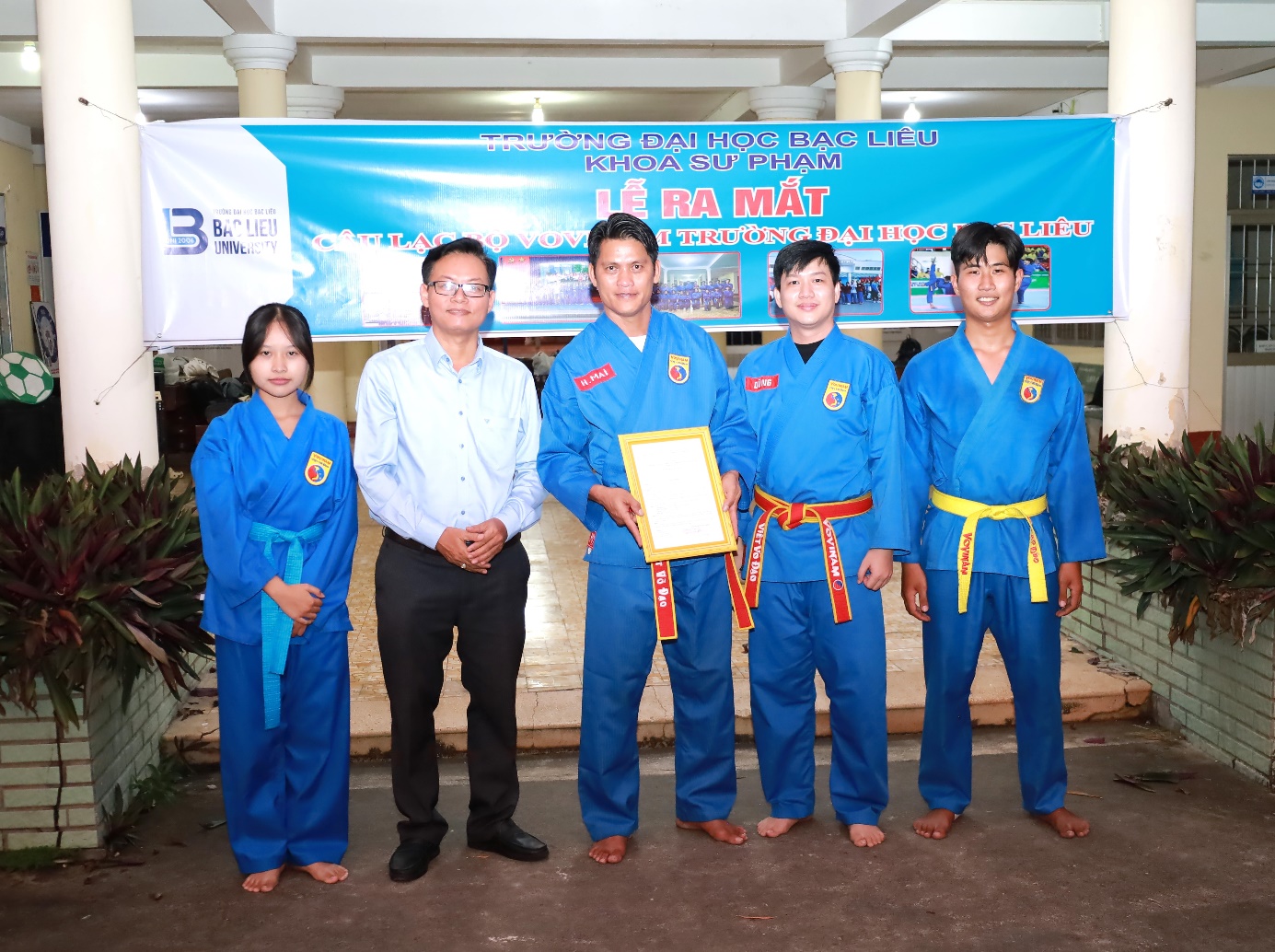 BỘ MÔN GIÁO DỤC THỂ CHẤT  TỔ CHỨC LỄ RA MẮT CÂU LẠC BỘ VÕ THUẬT VOVINAM